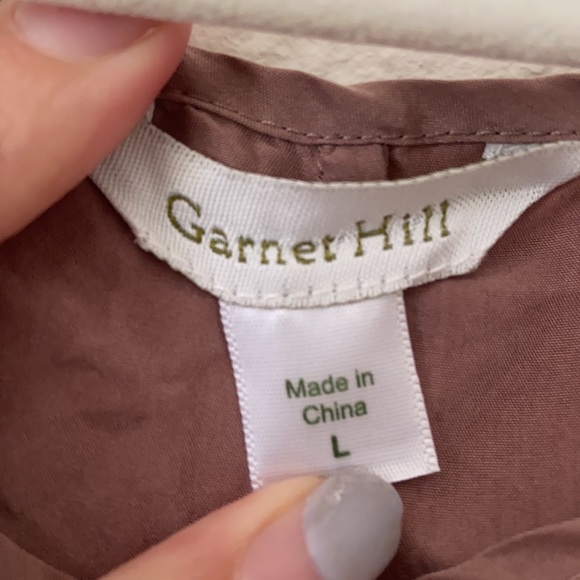 Garnet Hill Silk Tank Top - Picture 2 of 4